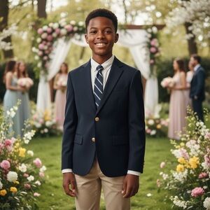 NWT B by Brooks Brothers Navy Blue Sport Jacket Blazer Wedding Holidays Easter